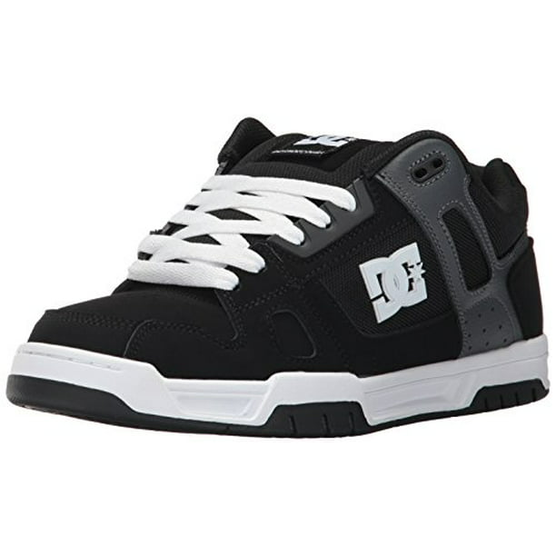 DC Shoes - DC Men's Stag Sneaker, Black/Grey, 10.5 D US - Walmart.com ...