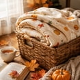 thumbnail image 4 of SLYNSHome Fall Throw Blanket Cute Chicken Goose Pumpkin Print Soft Flannel Fleece Cozy Lightweight Decorative Blanket For Couch Sofa Bed Thanksgiving Home Decor, 4 of 7