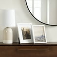 thumbnail image 5 of (2 pack) DesignOvation 5x7 Linear White Decorative Tabletop Picture Frame, 5 of 11