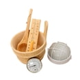 thumbnail image 1 of DOLITY Sauna Accessories Set s Lamp Milk Pail for Swimming Pool Home Round Lamp, 1 of 9