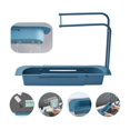thumbnail image 2 of Telescopic Sink Shelf Soap Sponge Drain Rack Storage Basket Faucet Holder Adjustable Holder Sink, 2 of 9