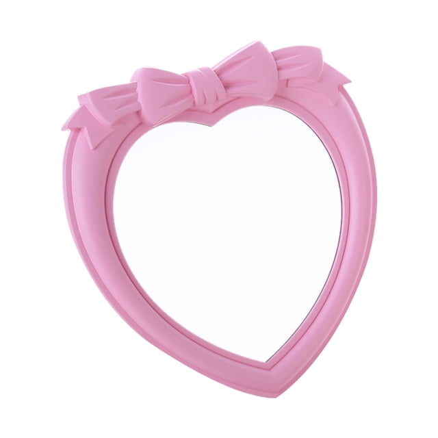 Espejo de maquillaje en corazón Sunnimix Espejo vestidor Rosado 27x29 cm
