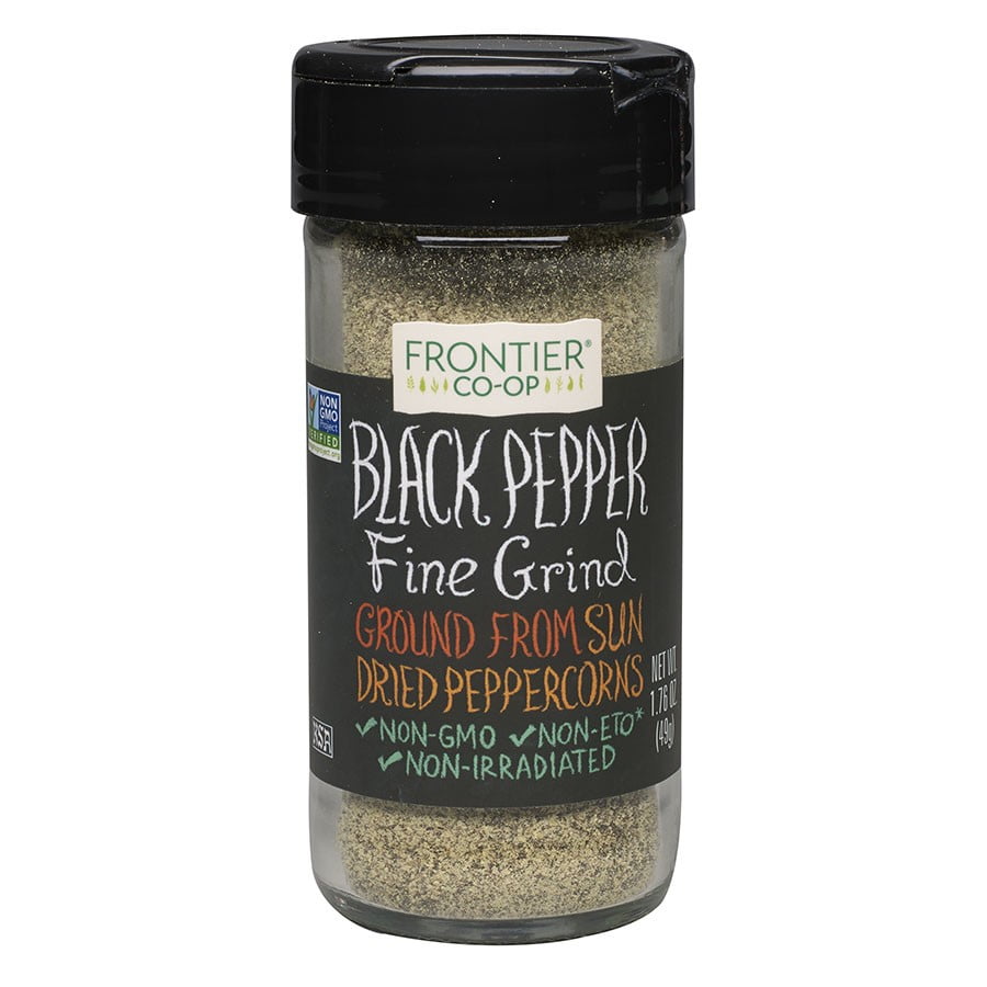 Frontier Ground Black Fine Pepper, 1.76 Oz - Walmart.com