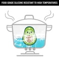 thumbnail image 4 of Mordedor de silicona Cuebo Avocado sin BPA para bebés y niñas, 4 of 5