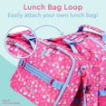 thumbnail image 6 of Bentgo Kids Backpack - Lightweight 14” Backpack in Unique Prints for School, Travel, & Daycare - Roomy Interior, Durable & Water-Resistant Fabric, & Loop for Lunch Bag (Rainbows), 6 of 7