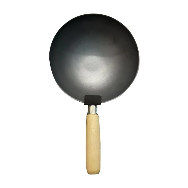 Cuchara de cemento de acero al carbono, pala resistente, utensilio para mezclar hormigón y albañilería Mango de madera