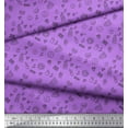 thumbnail image 2 of Soimoi Purple Rayon Fabric Heart & Coffee Beans Clip Art Decor Fabric Printed Yard 42 Inch Wide, 2 of 3