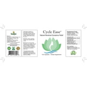 Cycle Ease Provides Complete Menstrual Period Support, Calming and Controling the Symptoms Naturally. 120 Vegan Capsules. 1