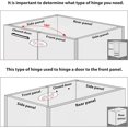 thumbnail image 4 of Set of 4 invisible 90 clip-on hinges - for single-door corner furniture doors - mounting opening 35mm, 4 of 5