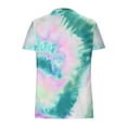 thumbnail image 5 of GaThRRgYP Womens Plus Size T-Shirts,Women's Plus Size Tie Dyed Printed Short Sleeved V-Neck Top/Shirt, 5 of 6
