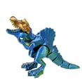 thumbnail image 5 of 1pc Blue Black Purple Size: 18*8*12cm 3D Printed Dinosaur Figurine, Fully Articulated Spinosaurus, Creative Gift, Triceratops, 5 of 5