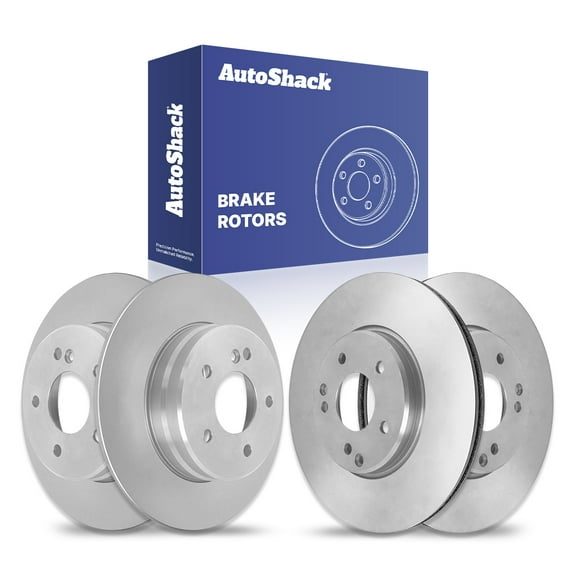 AutoShack Front Vented & Rear Solid Brake Rotors 4-PC Set Replacement for 2006-2009 Mercedes-Benz CLK350 2006-2007 Mercedes-Benz C280