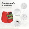 thumbnail image 4 of Xecao Cool Crocodile With Sunglasses for Double-layer Running Short for Women, Perfect for Gym, Tennis, and More, Featuring a Convenient Pocket-Small, 4 of 7