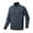 Dark Blue, variant on Men's Fitness Jacket High Elastic Zipper Pocket Half Cardigan Stand Collar Long Sleeve Exercise Top