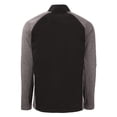 thumbnail image 3 of Men's-Cutter & Buck  Heather Black LA Galaxy Big & Tall Adapt Eco Knit Hybrid Recycled Full-Zip Jacket, 3 of 3