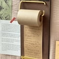thumbnail image 5 of Vintage Clipboard Kraft Notebook Set – Retro Hanging Writing Pad,Refillable Kraft Paper Roll for Notes,To-Do Lists,Wall Decor,Journaling,Sketching(Notepad + 1*Wooden paper), 5 of 9