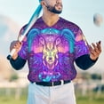 thumbnail image 6 of Daiia Elephant in Tribal Style Mens Baseball Jersey Button Down Shirts Short Sleeve Sports Uniforms-XX-Large, 6 of 9