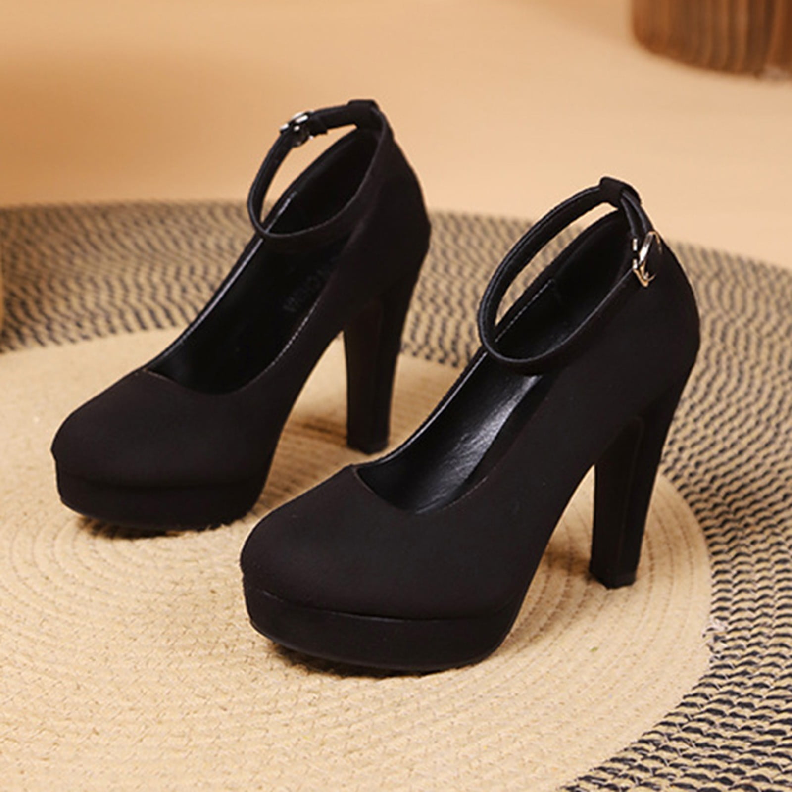 Amazon.com: SuanlaTDS Ankle Strap Pumps High Ladies Thin Shoes Summer Heels  Roman Women's Sandals Women's Sandals Size 13 Womens Boots High Heel Boots  (Black, 8.5) : Clothing, Shoes & Jewelry