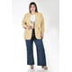 thumbnail image 4 of Blazer manga 3/4 Roman Fashion /Tallas Extras, 12255 (Beige) beige 42, 4 of 5