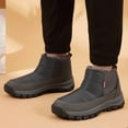 thumbnail image 4 of Ulsto Men's waterproof and warm faux fur-lined ankle boots, anti-slip winter hiking boots, 4 of 11