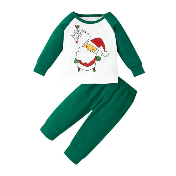 THJRPQJFD Babys First Christmas Outfit Boy Toddler Girls Christmas First 18 Month Clothes Boy Baby Girl Onesies 3-6 Months Girls Sweatsuits Size, Green 6-12 Months