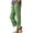 Green, variant on Women Linen Pants Summer High Waist Comfy Gauze Slacks Lightweight Casual Loose Trousers with Pockets Brown,S