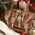 thumbnail image 3 of 6Pcs Candy Cane Christmas Cash Gift Ornament, Wooden Money Holder Ornament, Christmas Hanging Money Clip for Tree Gift Decoration Holiday Decor, 3 of 8
