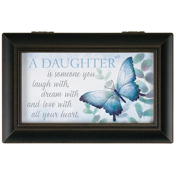 Carson Home Accents  6 x 4 x 2.5 in. Music Box-Daughter Love & My Favorite Things Home Decor