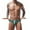 A_ Army Green, variant on Mens Drawstring Thong Swimsuit Bulge Pouch Bikini Swimwear Adjustable Board Surf Short Briefs Surf Trunks Swim Tangas Black L