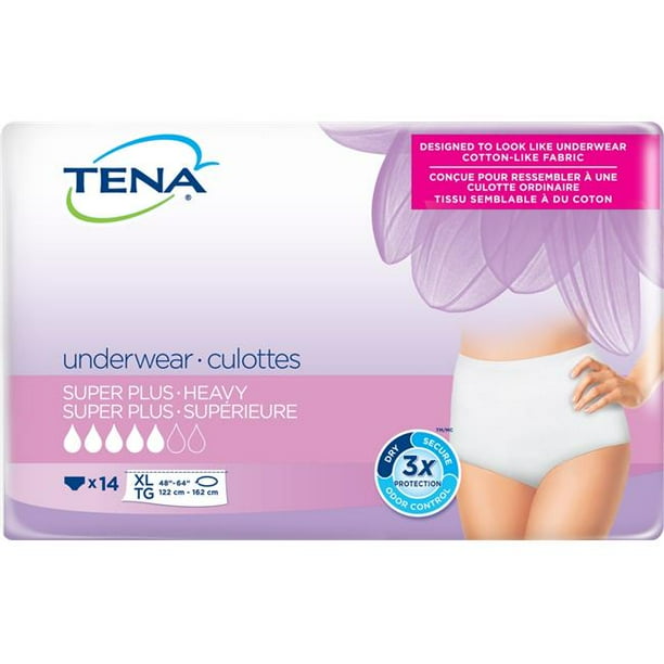 TENA Women Super Plus Disposable Underwear Female Pull On with Tear