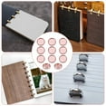 thumbnail image 6 of 11pcs Aluminium Alloy Binding Discs for Discbound Notebook Flat Round Rose golden 18x5mm Inner Diameter: 15mm, 6 of 6