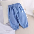 thumbnail image 3 of SJLDQY Boys Baggy Pants Lightweight Breathable Joggers Elastic Waist Linen Pants for Boys, 3 of 3