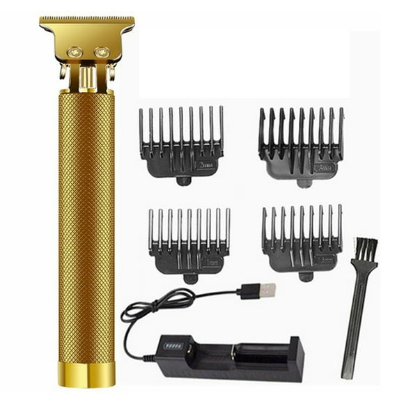 Hair Clippers Cordless USB Rechargeable Grooming Kits T-Blade Close Cutting Trimmer For Men Bald Head Beard Shaver Barber Shop