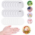 thumbnail image 1 of Alfileres Happizza acrílicos transparentes de 7 cm para hacer tú mismo, 25 unidades, personalizados, 1 of 7