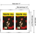 thumbnail image 2 of Playbill Frame Made to Display Two Broadway Playbills 11x14 Frame with 8.5 x 5.5 frame openings Silver Wood Playbill Holder Frame with White Mat - Acid Free - Great for a Signed Playbill, 2 of 10