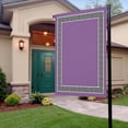 thumbnail image 3 of Garden Flag Double-Side Printed House Flag Geometric Greek Key Design Yard Flag Purple Welcome Banner Decor Outdoor Holiday Decorations 12*18in, 3 of 8