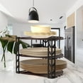thumbnail image 2 of Organizador de estantes Simple Houseware, 3 niveles, mostrador, esquina, bronce, 2 of 5