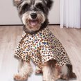 thumbnail image 4 of Leopard Printing Dog Costume Cute Adorable, Breathable High Elasticity - Dress-up Lapel Collar - Pet Dog Short Sleeve Shirt Outfit for Outdoor, 4 of 8