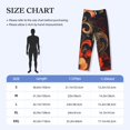 thumbnail image 4 of Bixox Men's Fiery Floral Pattern Patterned Pajama Pants with Pockets Lounge Clothes for Home, 4 of 5