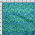 thumbnail image 3 of oneOone Silk Tabby Teal Green Fabric Batik Fabric For Sewing Printed Craft Fabric By The Yard 42 Inch Wide, 3 of 4