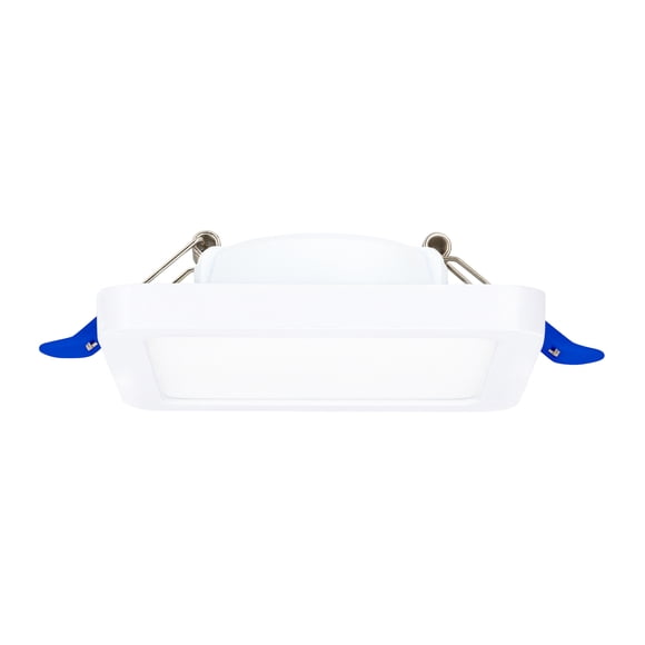 Estevez luminario LED empotrable FLAT DECO SQUARE CCT, 6 Watts, 3 temperaturas, regulable, blanco