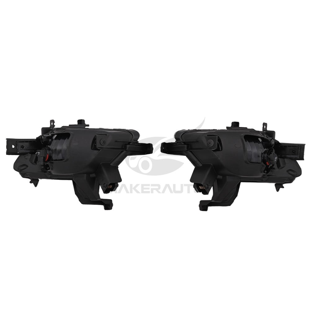 Fog Lights Bezels Trim Lamp Assembly with Bulbs for 2014-2016 Kia Forte