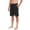 Black, variant on Men's Soft Silk Boxers Luxury Mulberry Silk Underwear, Smooth Loungewear Satin Sleep Shorts 11" Inseam Pajama Bottom with Pockets for Home and Nightwear Size M-5XL White