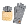 thumbnail image 2 of Hellosay Winter Gloves for Women Knit Thermal Warm Fleece Lined Christmas Gifts Gray, 2 of 3