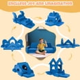 thumbnail image 4 of 15 piezas modular niños jugar sofá, Niños sofá sofá para niños, Niños sofás fuerte kit de construcción para muebles de sala de juegos, Niños jugar sofás, Sofá convertible para niños y niñas, 4 of 5