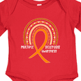thumbnail image 4 of Inktastic Multiple Sclerosis Awareness Orange Ribbon Rainbow Boys or Girls Long Sleeve Baby Bodysuit, 4 of 5