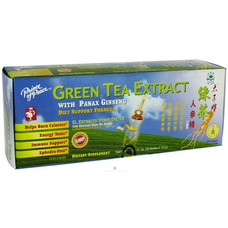 Prince Of Peace - extrait de thé vert avec le régime Panax Ginseng Support Formula - 30 Vial (s)
