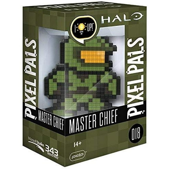 PDP Pixel Pals Halo Master Chief Collectible Lighted Figure - Not Machine Specific