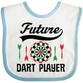 thumbnail image 3 of Inktastic Future Dart Player Game Boys or Girls Baby Bib, 3 of 4