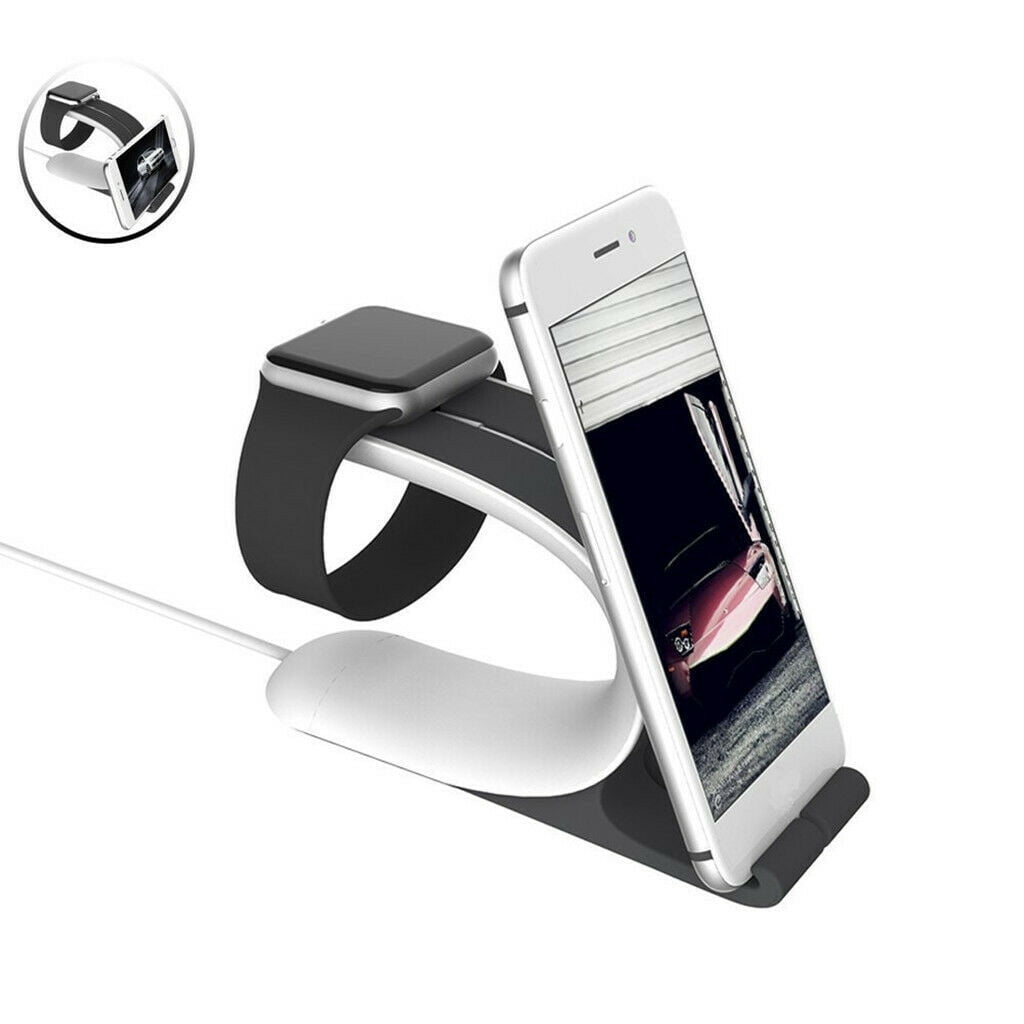 2-in-1 Charging Dock Stand Base Holder For Apple Watch iPhone 6 7 8 X -  Walmart.com